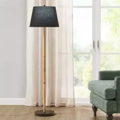 Kirklands Home Nassau Bamboo Martha Stewart Floor Lamp Black