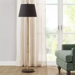Kirklands Home Nassau Bamboo Martha Stewart Floor Lamp Black