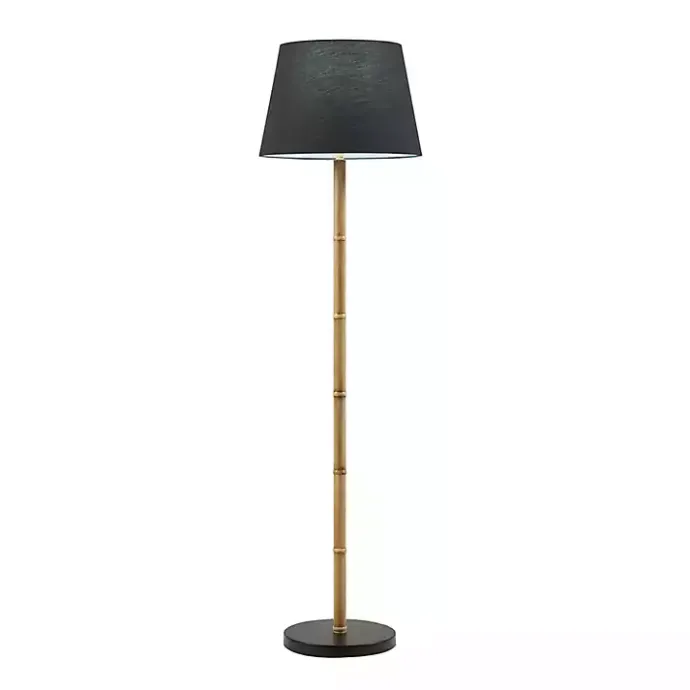 Kirklands Home Nassau Bamboo Martha Stewart Floor Lamp Black