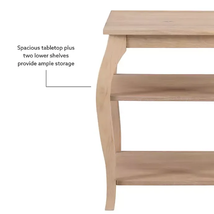 Kirklands Home Natural Prismatic Wood Accent Table Brown