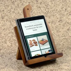 Online Kirklands Home Natural Acacia Wood Cookbook Holder Brown