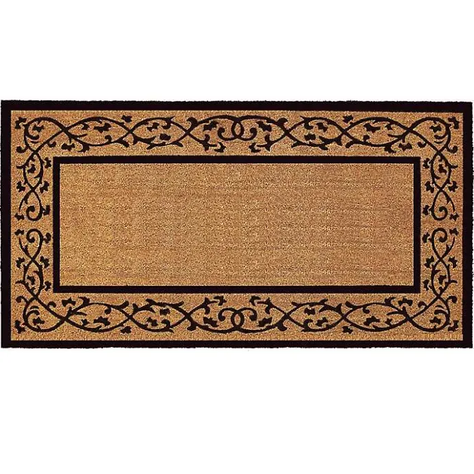 Discount Kirklands Home Natural and Black Abby Doormat, 72x36 in.
