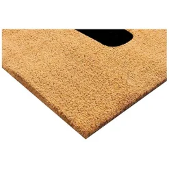 Clearance Kirklands Home Natural and Black Coir Hello Doormat, 36x24 in.