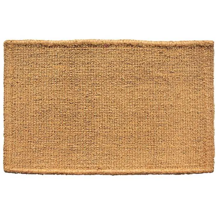 Discount Kirklands Home Natural and Black Welcome Doormat, 48x30 in.