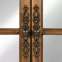 Best Kirklands Home Natural Arched Pane Doors Wall Mirror