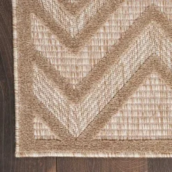 Hot Kirklands Home Natural Beige Diamond Indoor/Outdoor Area Rug, 4x6 Tan