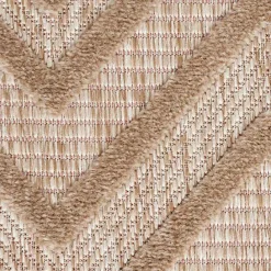 Clearance Kirklands Home Natural Beige Diamond Indoor/Outdoor Area Rug, 5x7 Tan