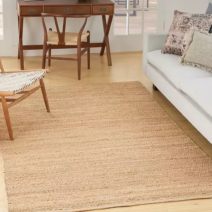 Online Kirklands Home Natural Bleach Jute Reversible Area Rug, 5x7 Tan