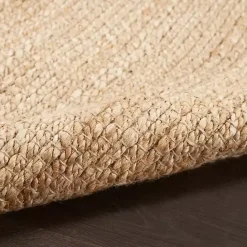 Kirklands Home Natural Bleach Jute Reversible Area Rug, 8x10 Tan