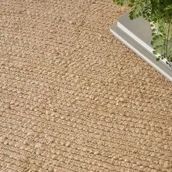 Kirklands Home Natural Bleach Jute Reversible Area Rug, 8x10 Tan