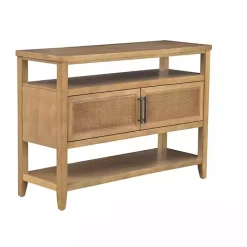 Best Kirklands Home Natural Cane Martha Sterwart Console Table Tan