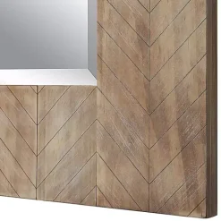 Sale Kirklands Home Natural Chevron Wood Wall Mirror