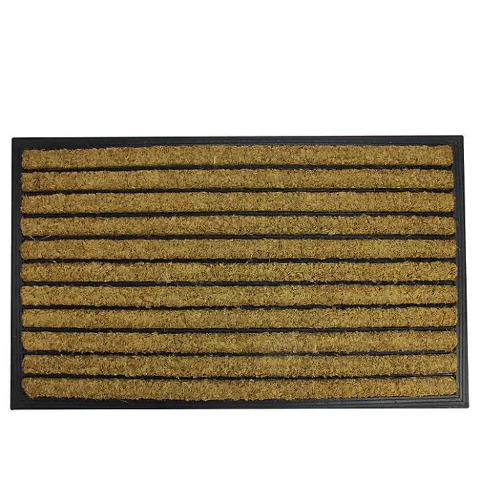 Outlet Kirklands Home Natural Coir Striped Non-Skid Doormat