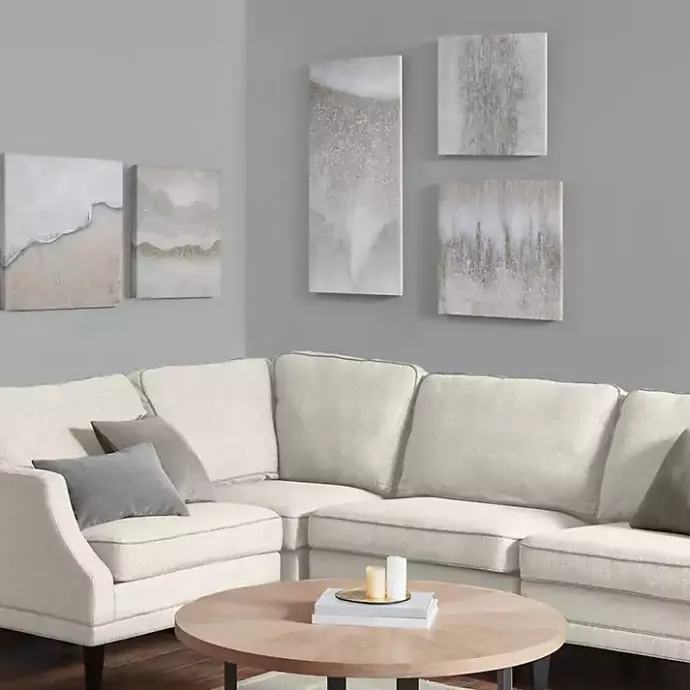 Discount Kirklands Home Natural Essence Canvas Art Prints, Set of 5 Gray