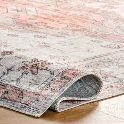 Kirklands Home Natural Faded Vintage Washable Area Rug, 4x6