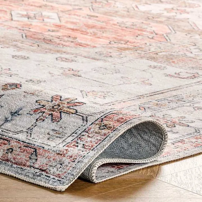 Clearance Kirklands Home Natural Faded Vintage Washable Area Rug, 5x8