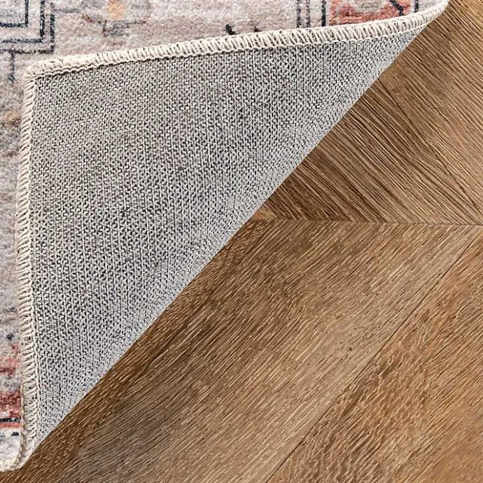 Clearance Kirklands Home Natural Faded Vintage Washable Area Rug, 5x8