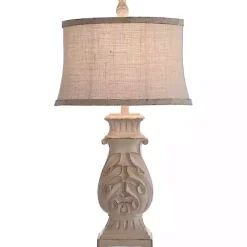 Outlet Kirklands Home Natural French Country Table Lamp White