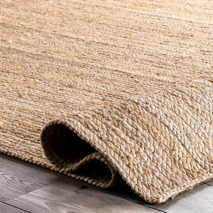 Sale Kirklands Home Natural Hand Woven Rigo Jute Area Rug, 10x13 Tan