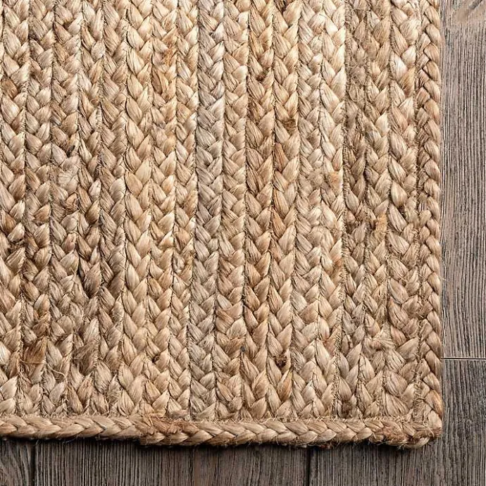 Sale Kirklands Home Natural Hand Woven Rigo Jute Area Rug, 12x18 Tan