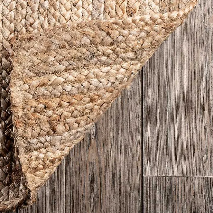 Outlet Kirklands Home Natural Hand Woven Rigo Jute Area Rug, 9x12 Tan