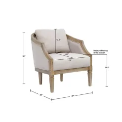 Outlet Kirklands Home Natural Hemp Martha Stewart Accent Chair Tan