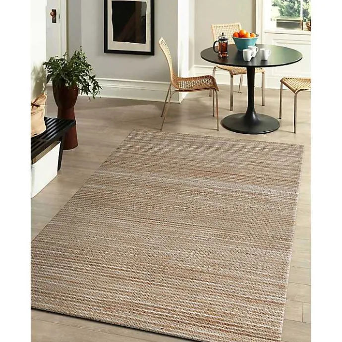 Sale Kirklands Home Natural Jute and Wool Woven Area Rug, 5x8 Brown