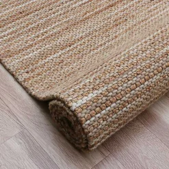 Sale Kirklands Home Natural Jute and Wool Woven Area Rug, 5x8 Brown
