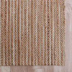 Sale Kirklands Home Natural Jute and Wool Woven Area Rug, 5x8 Brown