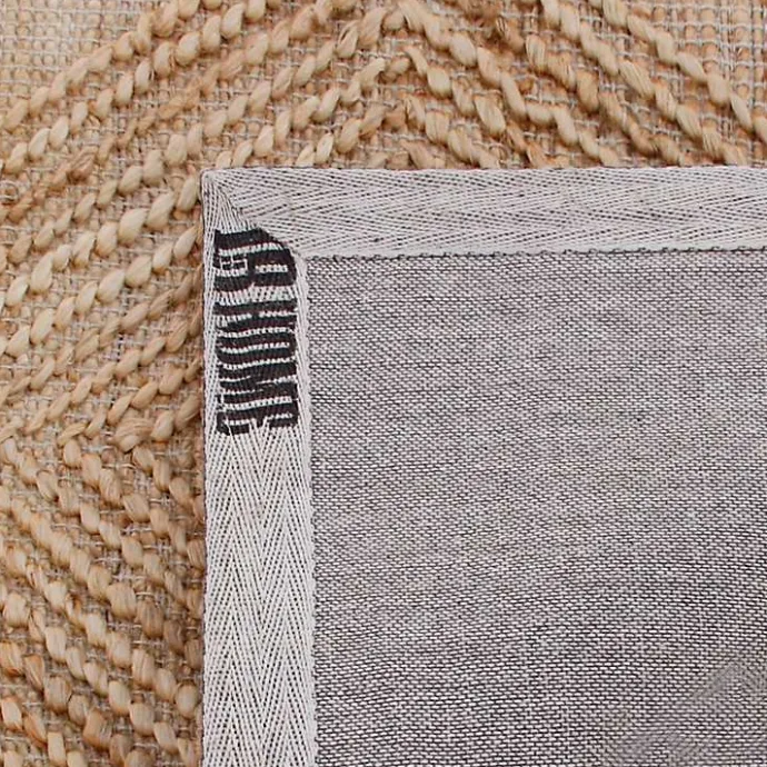 Hot Kirklands Home Natural Jute Diamond Modern Woven Area Rug, 5x8 Brown