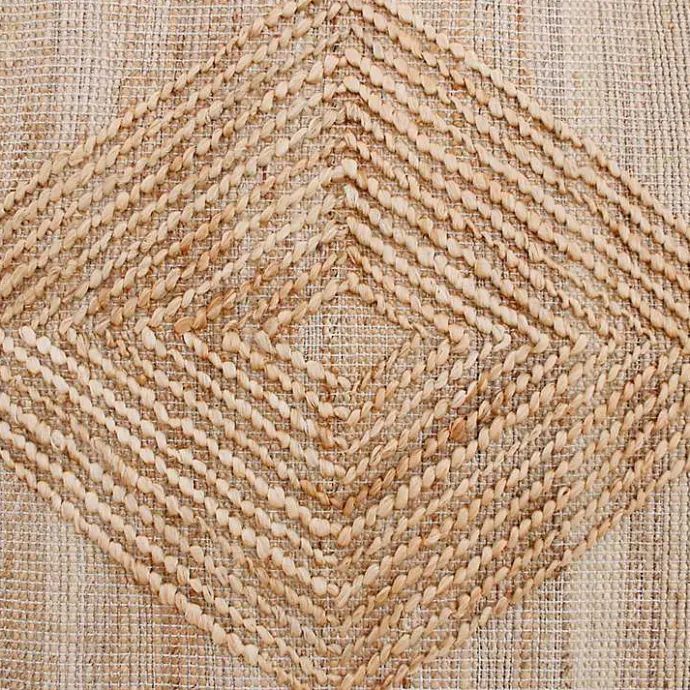 Hot Kirklands Home Natural Jute Diamond Modern Woven Area Rug, 5x8 Brown