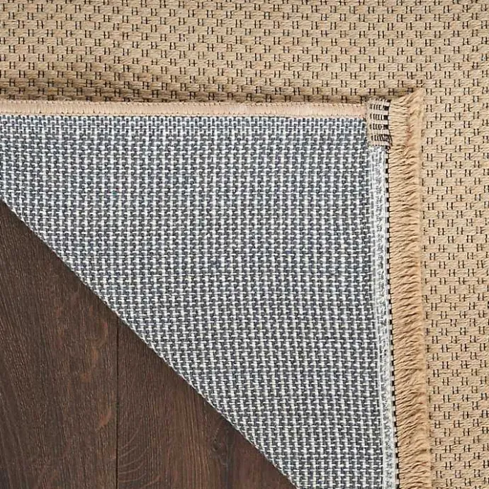 Hot Kirklands Home Natural Jute Solid Woven Area Rug, 3x5 Tan
