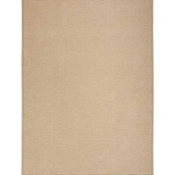New Kirklands Home Natural Jute Solid Woven Area Rug, 5x7 Tan