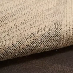 Discount Kirklands Home Natural Jute Woven Diamond Area Rug, 3x5