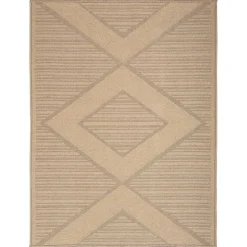 Discount Kirklands Home Natural Jute Woven Diamond Area Rug, 5x7