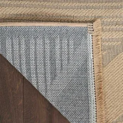 Discount Kirklands Home Natural Jute Woven Diamond Area Rug, 5x7
