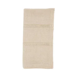 Online Kirklands Home Natural Leno Striped Napkins, Set of 4 Tan
