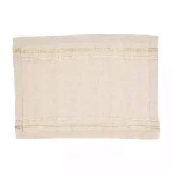 Sale Kirklands Home Natural Leno Striped Placemats, Set of 4 Tan