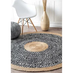Clearance Kirklands Home Natural Lesha Round Rug, 8 ft.