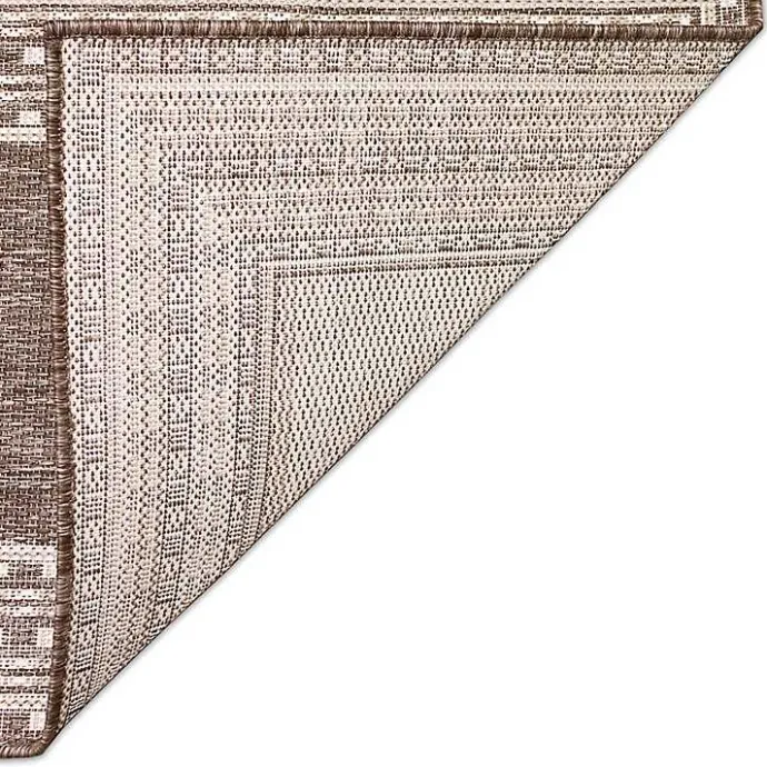 Sale Kirklands Home Natural Linear Macy Indoor/Outdoor Area Rug, 6x9 Brown
