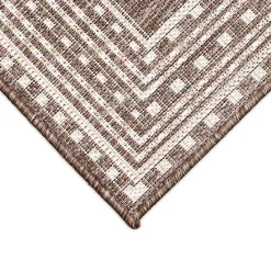 Outlet Kirklands Home Natural Linear Macy Indoor/Outdoor Area Rug, 7x9 Brown