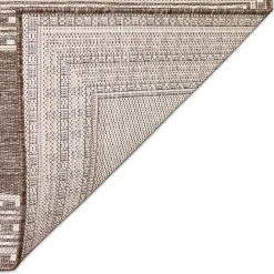 Outlet Kirklands Home Natural Linear Macy Indoor/Outdoor Area Rug, 7x9 Brown