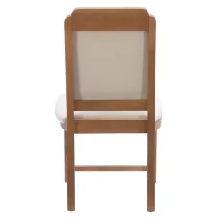 Clearance Kirklands Home Natural Linen Scalloped Dining Chairs, Set of 2 White