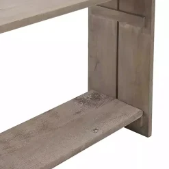 Hot Kirklands Home Natural Mango Wood Farmhouse Console