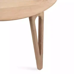 Online Kirklands Home Natural Mango Wood Round Kershaw Coffee Table Tan