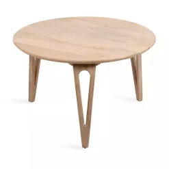 Online Kirklands Home Natural Mango Wood Round Kershaw Coffee Table Tan