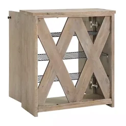 Outlet Kirklands Home Natural Mango Wood Shoe Cubbie