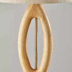 New Kirklands Home Natural Mayfair Open Floor Lamp Tan