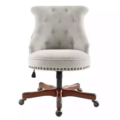 Hot Kirklands Home Natural Miller Tufted Office Chair Tan