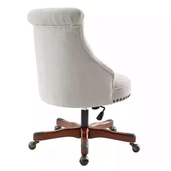 Hot Kirklands Home Natural Miller Tufted Office Chair Tan